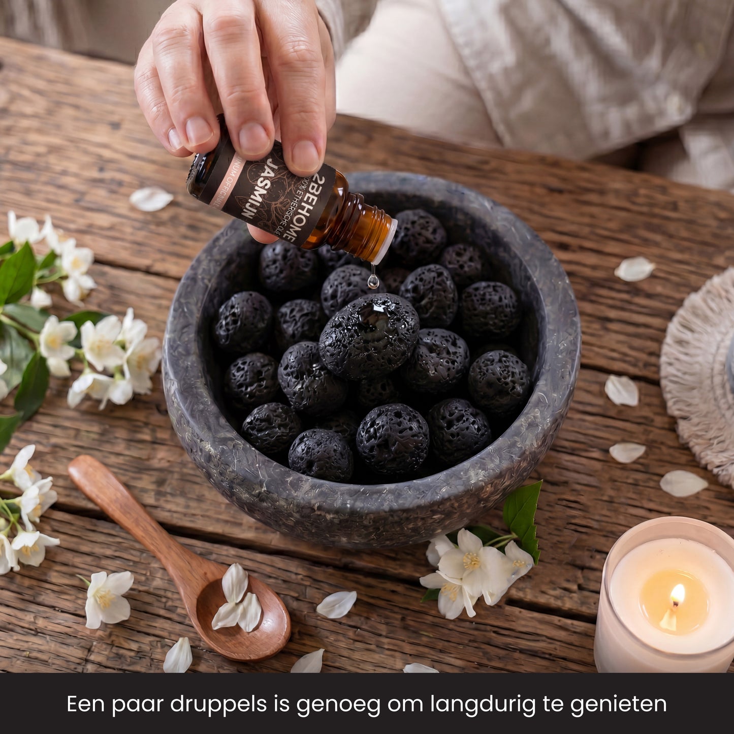 2BEHOME Etherische Olie Jasmijn - 10 ML - 1 Stuk - Essentiële olie voor Aromatherapie