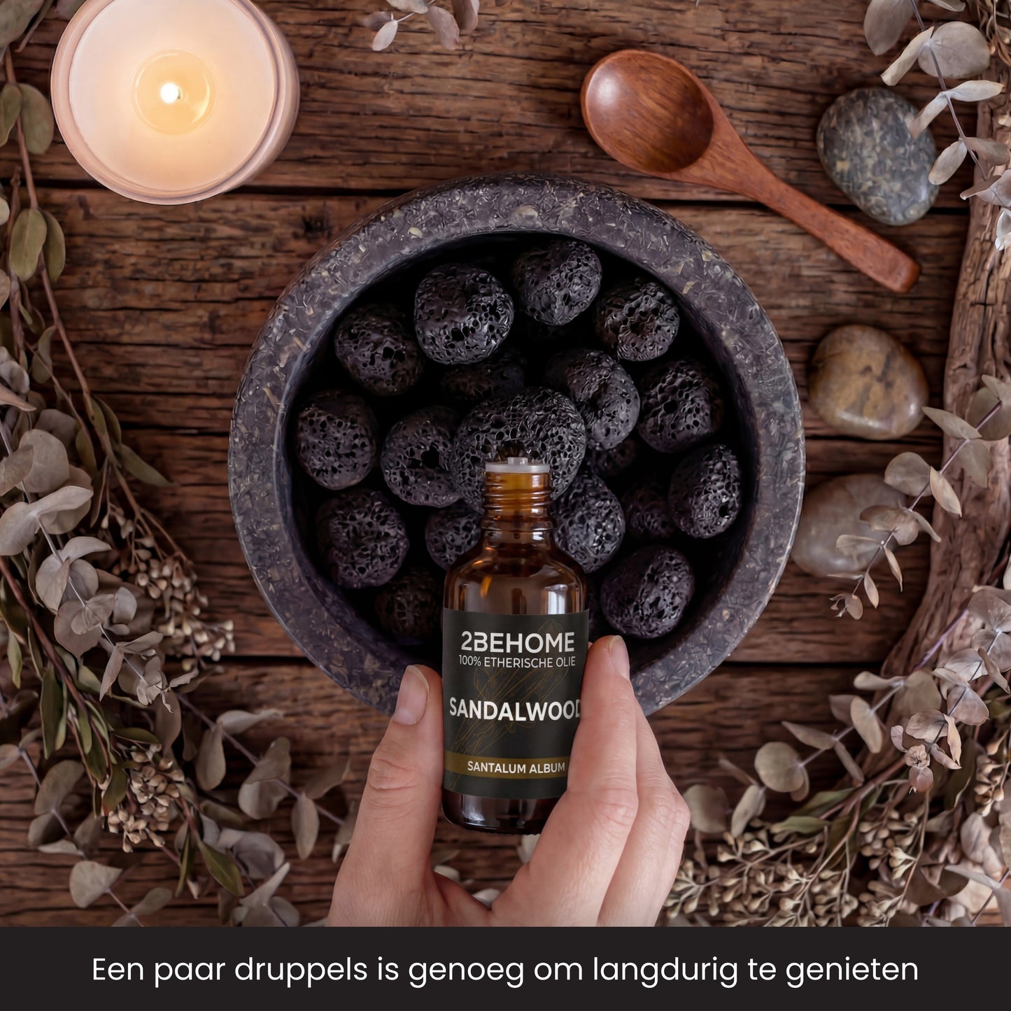 2BEHOME Etherische Olie Sandelwood - 30 ML - 1 Stuk - Essentiële olie voor Aromatherapie