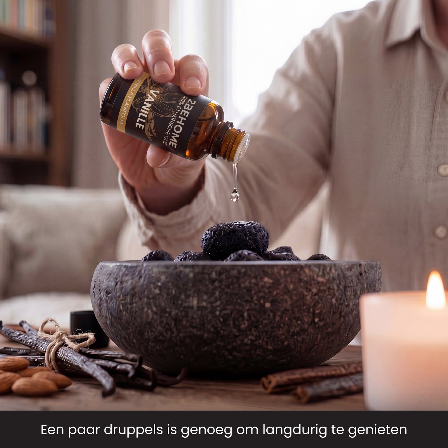 2BEHOME Etherische Olie Vanille - 30 ML - 1 Stuk - Essentiële olie voor Aromatherapie