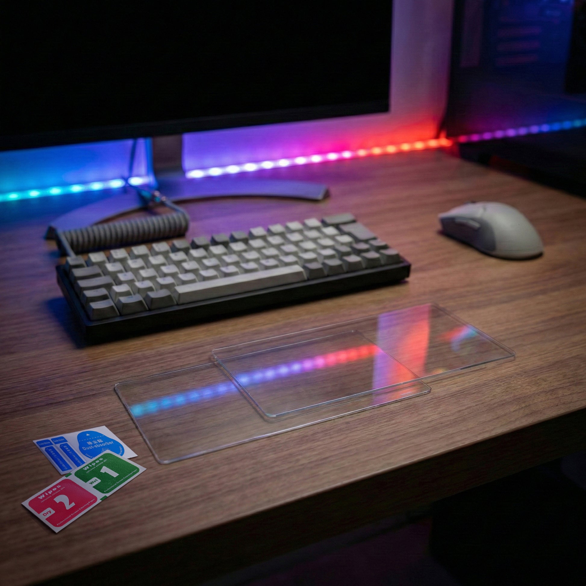 Screenprotector Switch OLED van gehard glas met schoonmaakset voor installatie