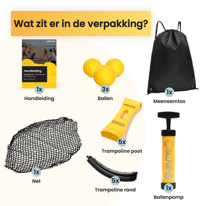 spikeballen en de verpakkingsinhoud
